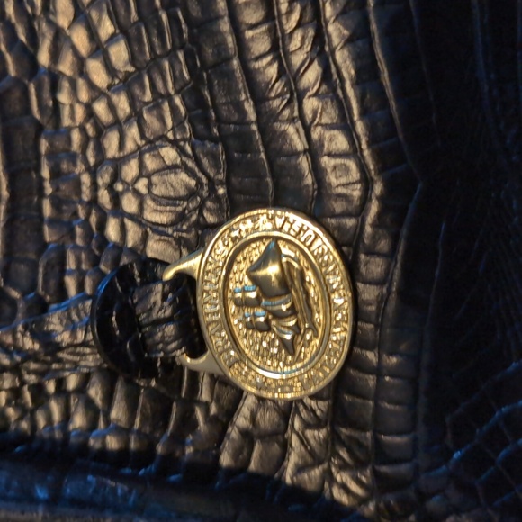 Brahmin Vintage Like New Crandall Doctors Dark Brown Black Tomago - Picture 4 of 16